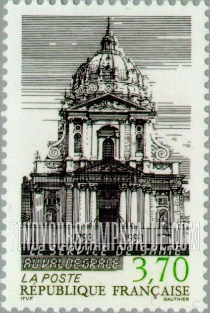 FindYourStampsValue: Service as Military Hospital of Val de Grace Monastery, Bicentennial