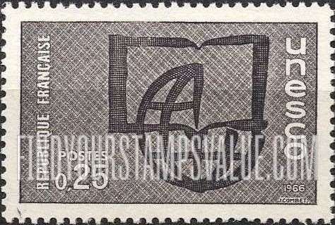 FindYourStampsValue: FOR THE UNITED NATIONS EDUCATIONAL, SCIENTIFIC AND CULTURAL ORGANIZATION - Book and Globe