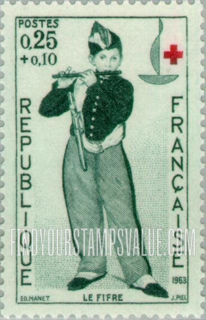FindYourStampsValue: SEMI-POSTAL - “The Fifer,” by Edouard Manet