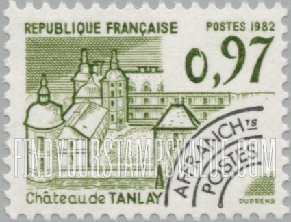 FindYourStampsValue: Tower Type of 1979: Tanlay Castle, Yonne