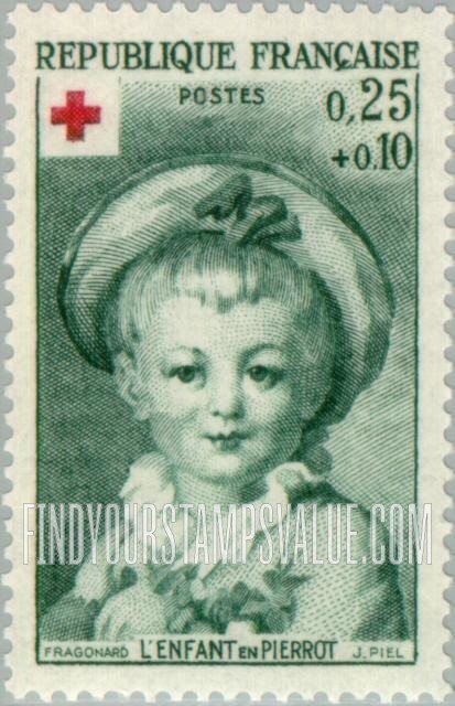 FindYourStampsValue: SEMI-POSTAL - Child dressed as Pierrot