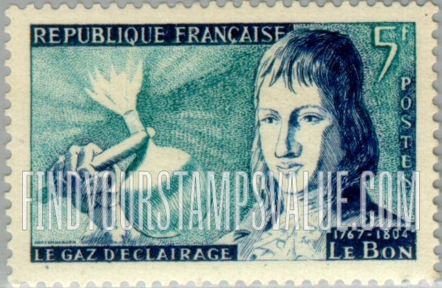 FindYourStampsValue: Philippe Lebon, Inventor of Illuminating Gas