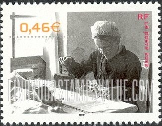 FindYourStampsValue: 20th Century Type of 2000: Woman ironing, 1950