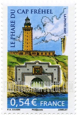 FindYourStampsValue: Lighthouses: Cap Fréhel Lighthouse