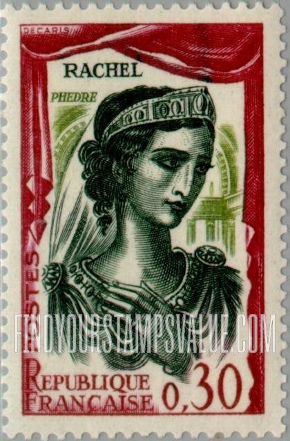 FindYourStampsValue: French actors: Rachel