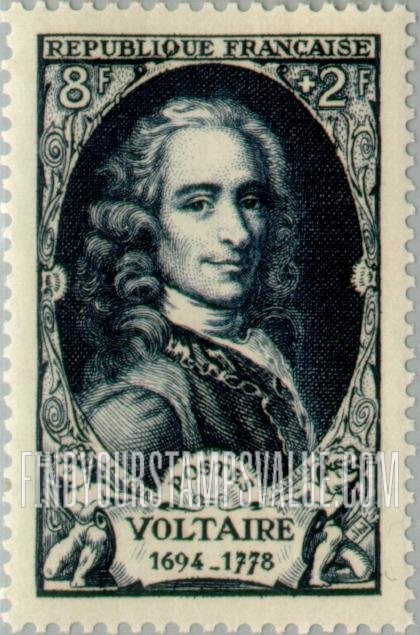 FindYourStampsValue: SEMI-POSTAL - Voltaire