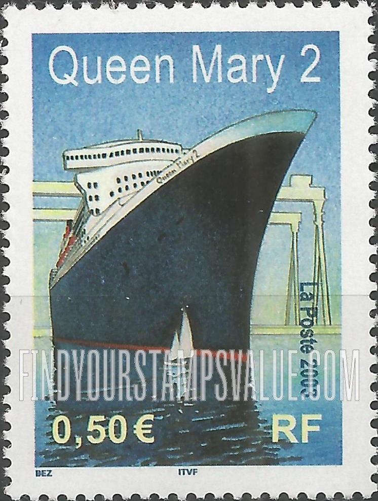 FindYourStampsValue: Launch of the Queen Mary 2