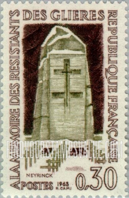 FindYourStampsValue: Cemetery and Memorial,Glières