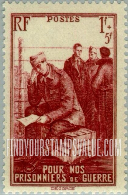 FindYourStampsValue: SEMI-POSTAL - Prisoners of War