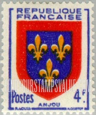 FindYourStampsValue: Arms of Anjou