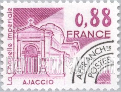 FindYourStampsValue: Imperial Chapel, Ajaccio: Tower Type of 1979