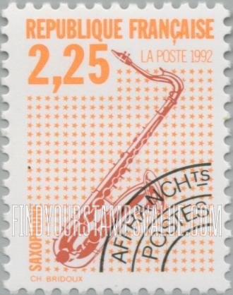 FindYourStampsValue: Musical Instruments Type of 1989: Saxophone