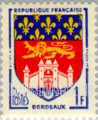 FindYourStampsValue: Arms of Bordeaux