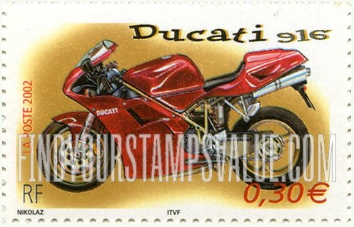 FindYourStampsValue: Motorcycles: Ducati 916