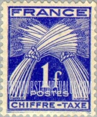 FindYourStampsValue: POSTAGE DUE - Sheaves of Wheat