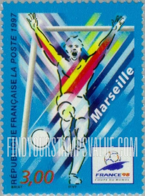 FindYourStampsValue: 1998 World Cup Soccer Championships Type: Marseilles