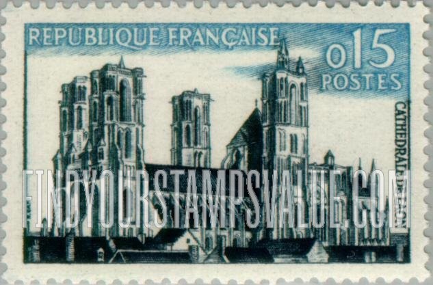 FindYourStampsValue: Laon Cathedral