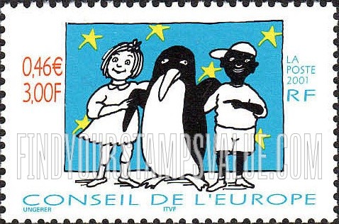 FindYourStampsValue: OFFICIAL - Girl, Penguin and Boy