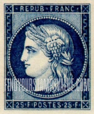 FindYourStampsValue: Ceres: Types of 1849 and 1945