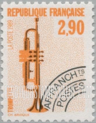 FindYourStampsValue: Musical Instruments: Trumpet
