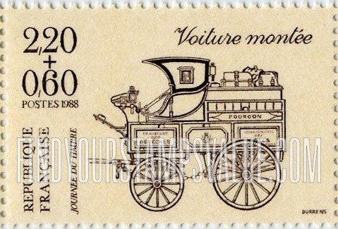 FindYourStampsValue: SEMI-POSTAL - Stamp Day Type of 1986: Postal coach