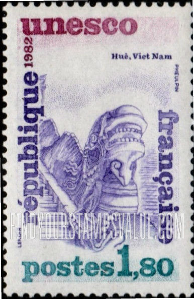 FindYourStampsValue: FOR THE UNITED NATIONS EDUCATIONAL, SCIENTIFIC AND CULTURAL ORGANIZATION - Hue, Vietnam