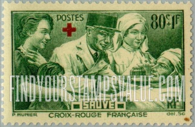 FindYourStampsValue: SEMI-POSTAL - Doctor, Nurse, Soldier and Family