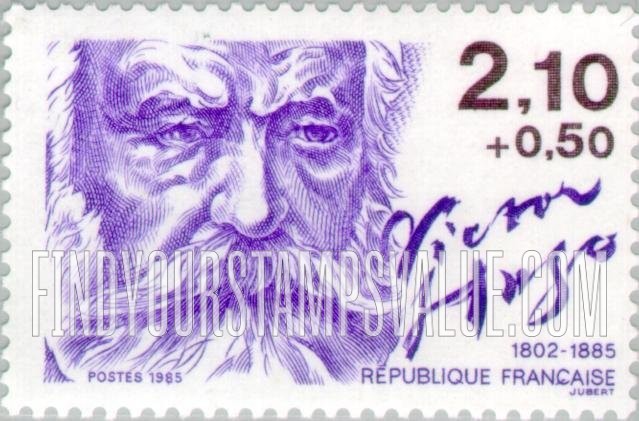 FindYourStampsValue: SEMI-POSTAL - Authors: Victor Hugo (1802-1885)