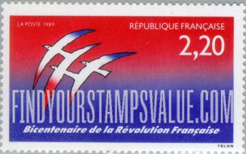 FindYourStampsValue: French Revolution, Bicentennial