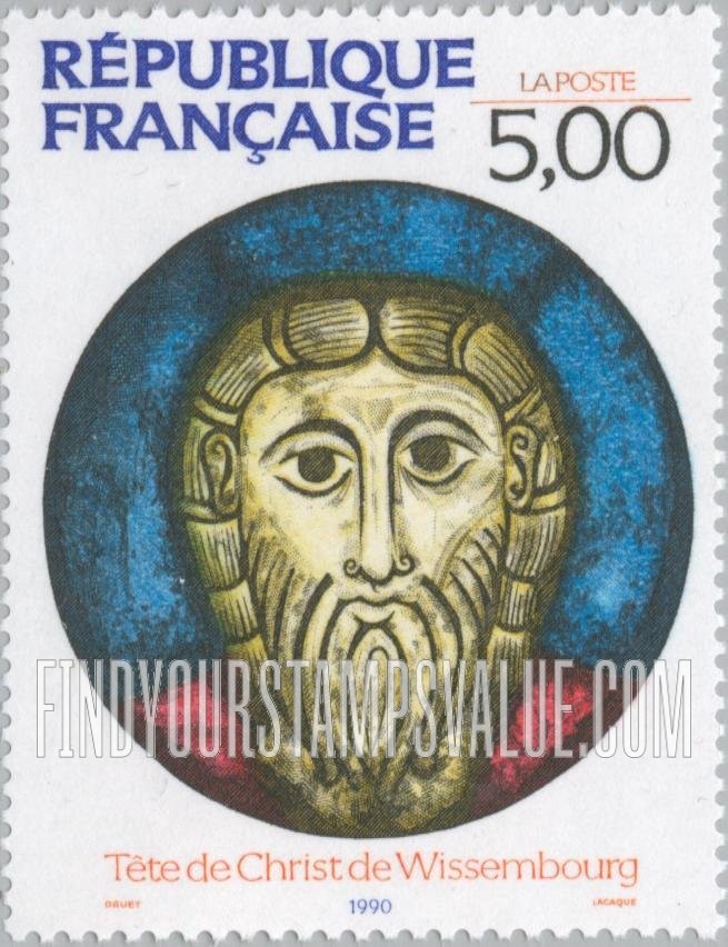 FindYourStampsValue: Head of Christ, Wissembourg
