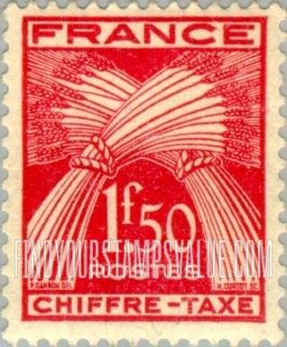 FindYourStampsValue: POSTAGE DUE - Sheaves of Wheat