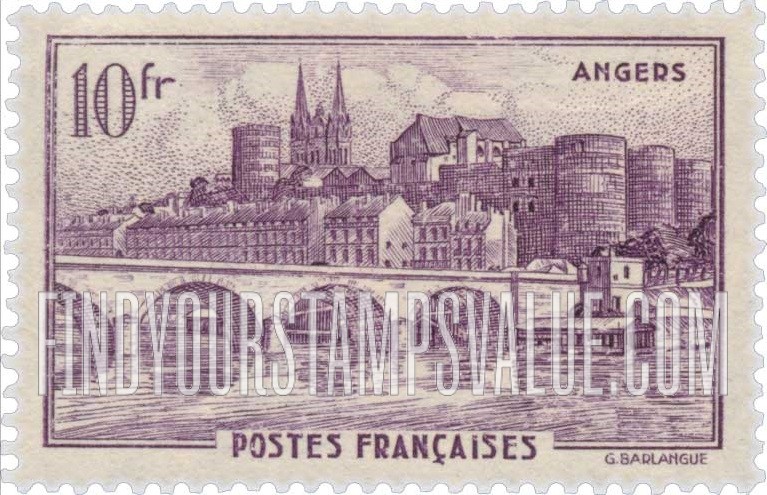 FindYourStampsValue: View of Angers