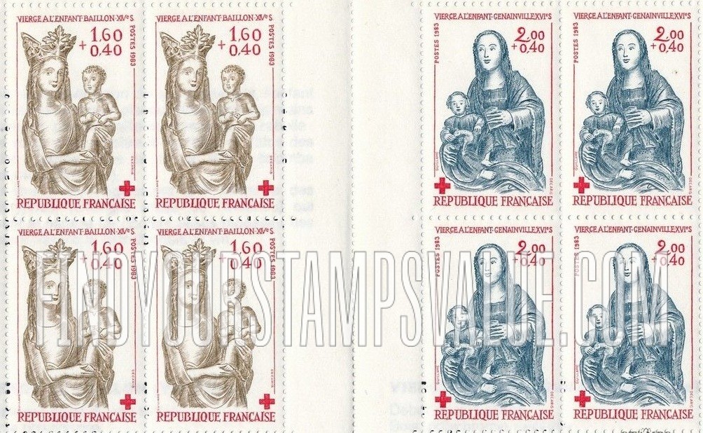 FindYourStampsValue: SEMI-POSTAL - Virgin with Child, Genainville, 16th Centennial