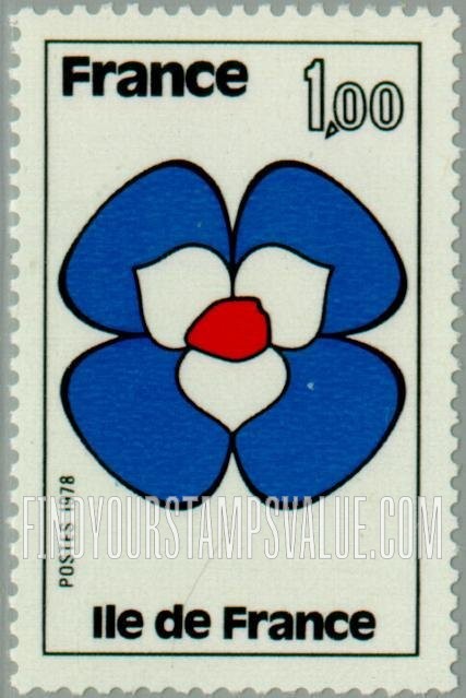 FindYourStampsValue: Regions of France: Ile de France