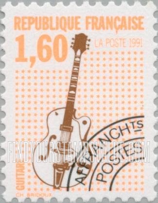 FindYourStampsValue: Musical Instruments Type of 1989: Guitar