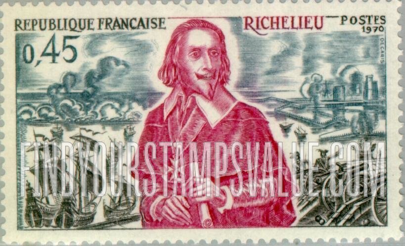 FindYourStampsValue: Armand Jean du Plessis, Duc de Richelieu