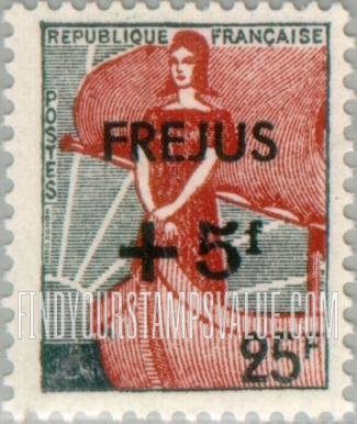 FindYourStampsValue: SEMI-POSTAL - Marianne and Ship of State: Surcharged