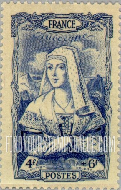 FindYourStampsValue: SEMI-POSTAL - Auvergne