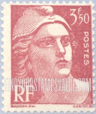 FindYourStampsValue: Marianne : Ceres & Marianne Types of 1945