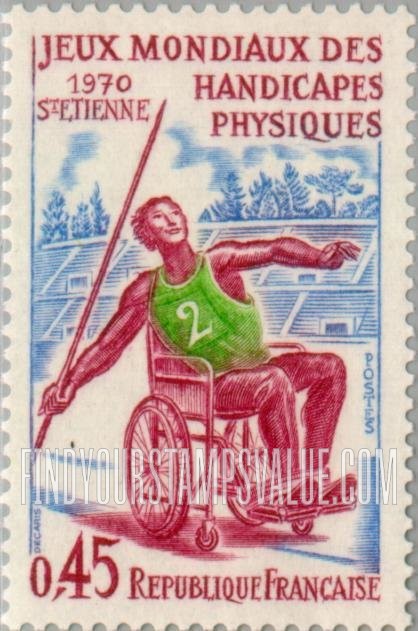 FindYourStampsValue: Handicapped Javelin Thrower