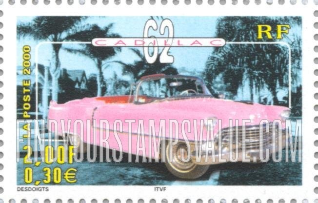 FindYourStampsValue: Automobiles: 1962 Cadillac
