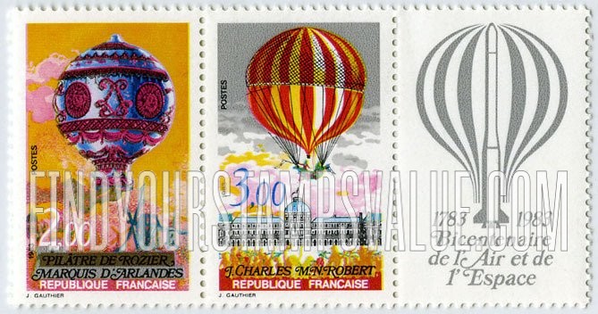 FindYourStampsValue: Manned Flight Bicentenary