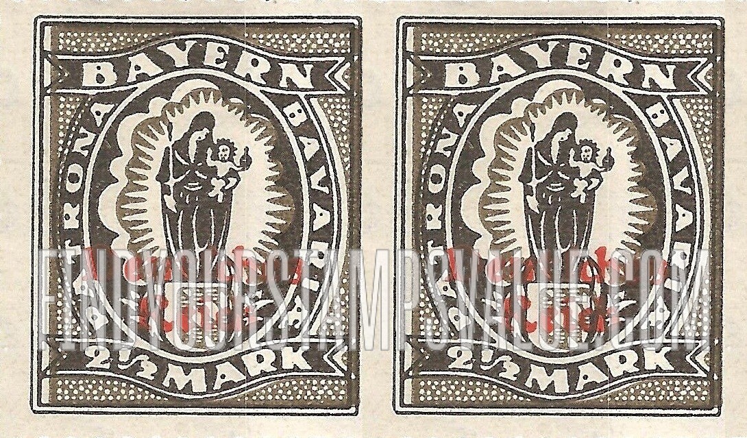 FindYourStampsValue: Madonna and Child: Overprinted in Red