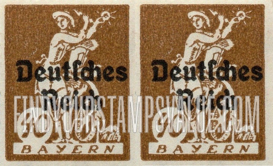 FindYourStampsValue: “Electricity” Harnessing Light to a Water Wheel: Stamps and Types of Preceding Issue Overprinted