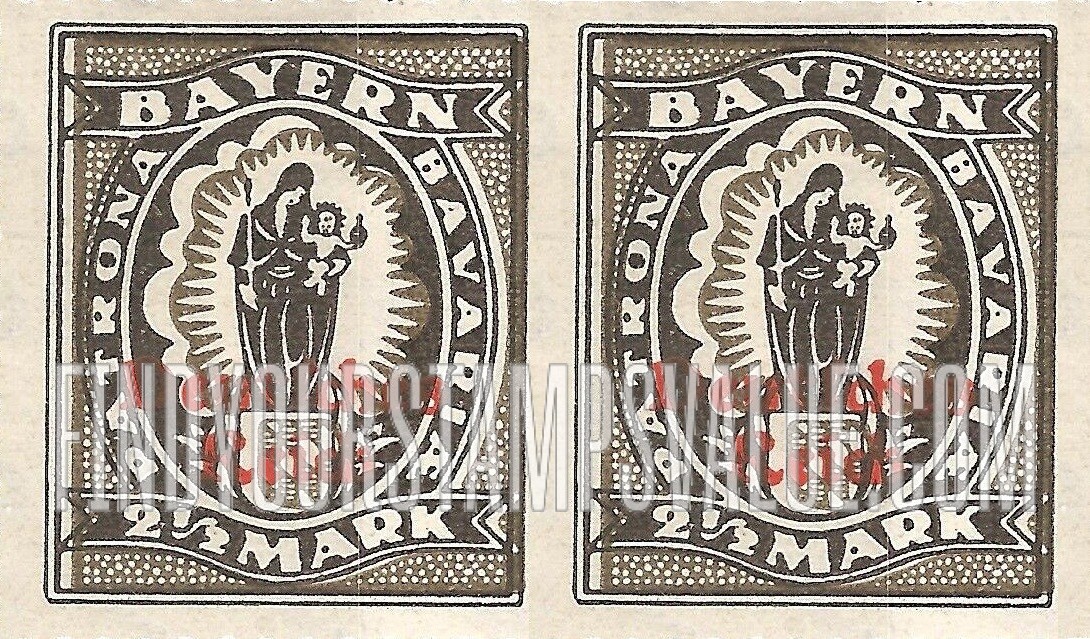 FindYourStampsValue: Madonna and Child: Overprinted in Red
