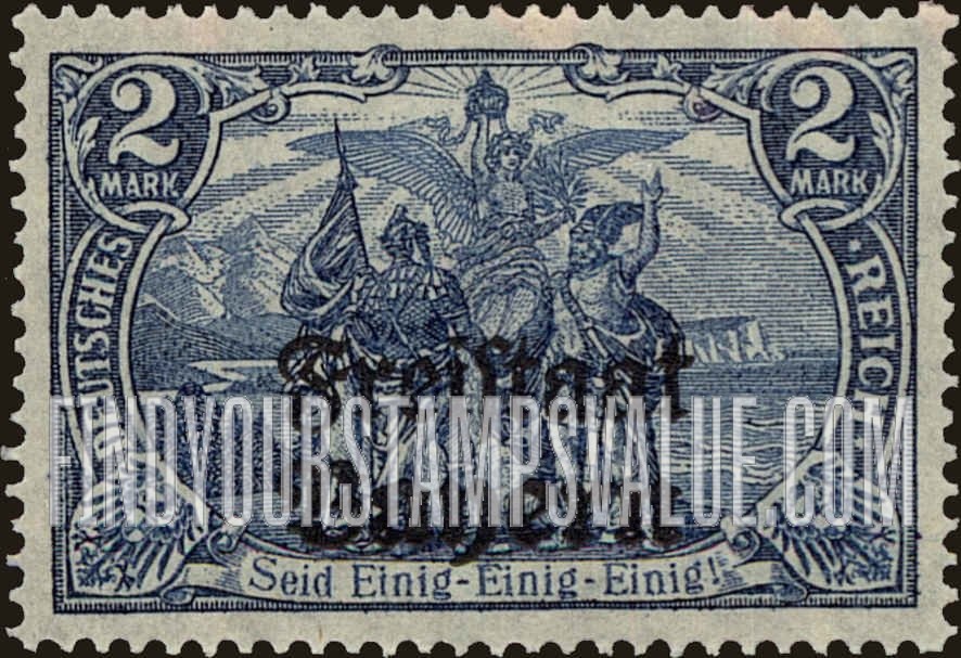 FindYourStampsValue: “Union of North and South Germany”: Stamps of Germany 1906-19 Overprinted
