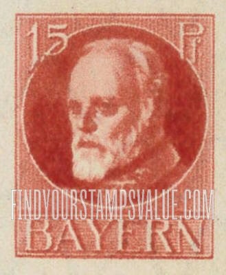 FindYourStampsValue: King Ludwig III: Ludwig III Types of 1914-20