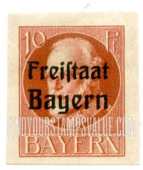 FindYourStampsValue: King Ludwig III: Bavarian Stamps of 1914-16 Overprinted