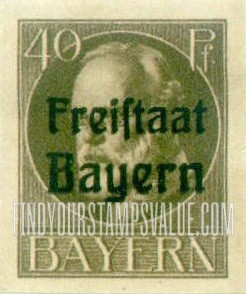 FindYourStampsValue: King Ludwig III: Bavarian Stamps of 1914-16 Overprinted