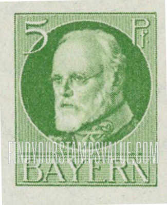 FindYourStampsValue: King Ludwig III: Ludwig III Types of 1914-20